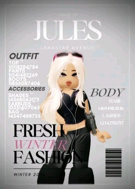 Jules Berry Ave Codes, Black Hair Id Roblox, Id Roblox, Outfit Ideas Emo, Berry Avenue Codes, Brown Hair Roblox, Blocksburg Outfit Codes￼, Preppy Decal, Code Roblox