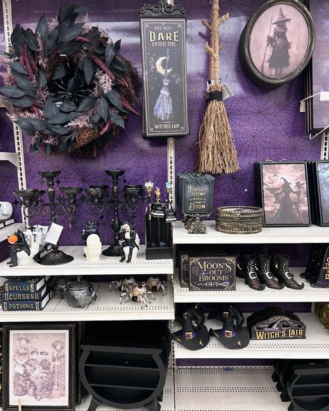 Michael’s Midnight Moon Halloween Collection 💀🎃🔩🧹🐦‍⬛🌙✨ #michaels #michaelsstores #midnightmoon #shopwithme #halloweenhunting #codeorange #spookydecor #spookyseason #theraven #edgarallanpoe #frankenstein #witchydecor #halloweendecor #instadaily #instafinds #headlesshorseman #instafb #halloweenshopping Goth Crafts, Michaels Halloween, Midnight Moon, Moon Halloween, Headless Horseman, Witchy Decor, Makeup Room, Michael Store, Spooky Decor