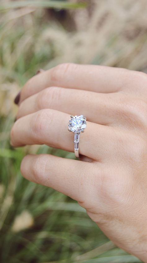 Ring With Baguettes, Ascot Diamonds, Romantic Wedding Rings, Kays Engagement Ring, Quality Rings, Ring Inspiration, Stacked Wedding Rings, Ring Trends, Best Engagement Rings