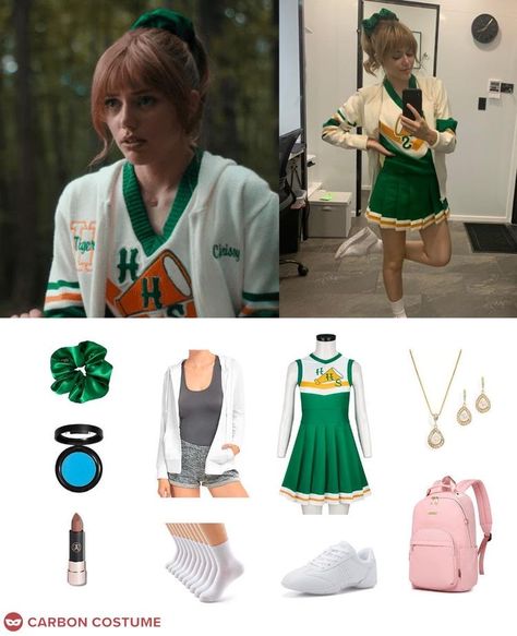 Chrissy Cunningham Halloween Costume, Chrissy And Eddie Costumes, Chrissy Costume Stranger Things, Eddie And Chrissy Costume, Chrissy Cunningham Costume, Chrissy Cunningham Cosplay, Eddie Stranger Things Costume, Chrissy Cunningham Outfit, Chrissy Halloween Costume