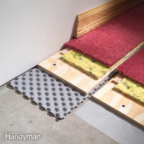 Basement Framing, Insulating Basement Walls, Basement Insulation, Finish A Basement, Diy Insulation, Fall Maintenance, Carpet Diy, Basement Carpet, Diy Handyman