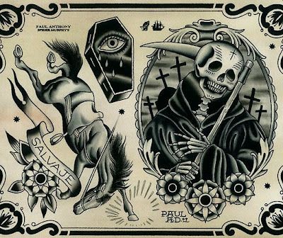 Tattoo Artist - Paul Anthony Dobleman [Spider Murphys Tattoo] - Traditional Style Tattoos Paul Anthony Dobleman, Spider Murphy, Occult Tattoo, Traditional Style Tattoo, Traditional Flash, Tattoo Flash Sheet, Traditional Tattoo Design, Traditional Tattoo Art, Traditional Tattoo Flash