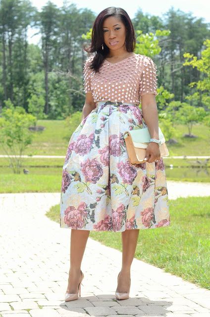 Living My Bliss InStyle Church Outfits Plus Size, Girly Work Outfits, Graduate Dresses, Modest Church Outfits, Floral Skirt Outfits, Embrace Femininity, Sophisticated Casual, Plus Size Crop Tops, Dashiki Dress