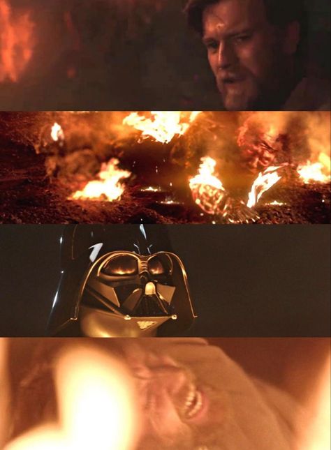 Anakin Burning, Anakin Mustafar, Star Wars Kenobi, Prequel Memes, Anakin And Padme, Star Wars Sith, Favorite Movie Quotes, Star Wars Love, Star Wars Wallpaper