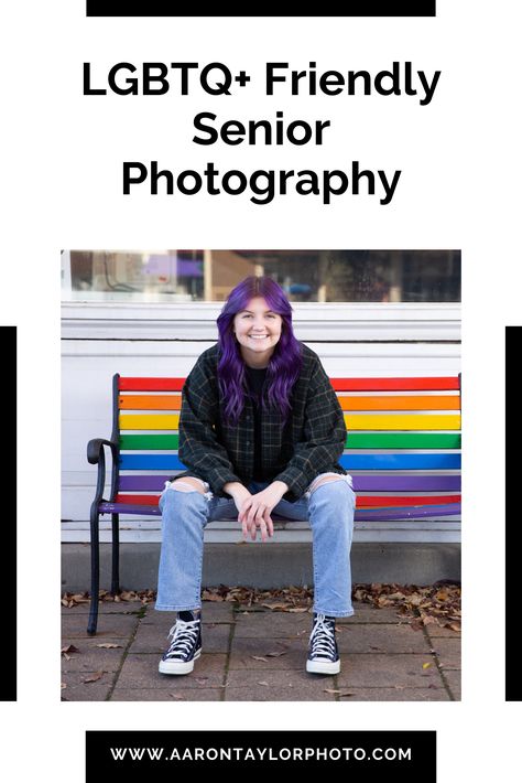 If you identify with the LGBTQ+ community, you may want to do a bit of research before hiring your next photographer. When it’s time for your session, you’ll rest assured knowing that you will be greeted with your preferred pronouns and with an open heart. We’ve all heard of the “exclusive” senior sessions. But photographers who make “inclusive” senior sessions part of their business model and marketing aren’t as widely seen. I’d like to change that, starting with my business. Senior Picture Ideas Trans, Gender Neutral Senior Pictures, Lgbtq Senior Pictures, Tomboy Senior Pictures Ideas, Gender Neutral Poses, Masc Lesbian, Urban Senior Pictures, Unique Senior Pictures, Senior Photography Poses