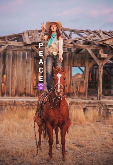 Standing On Horse Pictures, Roping Pictures Ideas, Cute Poses To Do With Your Horse, Grad Pics With Horses, Grad Pictures With Horses, Poses With Horses Photo Ideas, Professional Horse Photography, Cowgirl And Horse Photography, Western Senior Picture Ideas With Horses