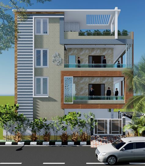 G 1 Elevation Design, Small House Design Kerala, Building Elevations, Front Building Design, South Facing House, 3 Storey House Design, Single Floor House Design, House Plans With Photos, House Outer Design