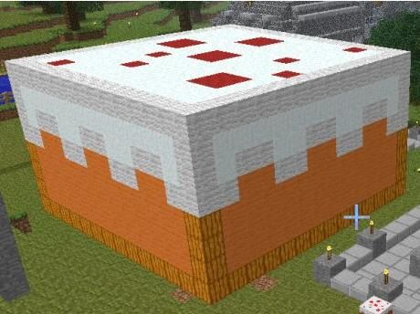 Diy Minecraft Cake, Cake Building, Mining Party, Building Minecraft, Cake Minecraft, Regular Cake, Giant Cake, Giant Cookie, Diy Minecraft