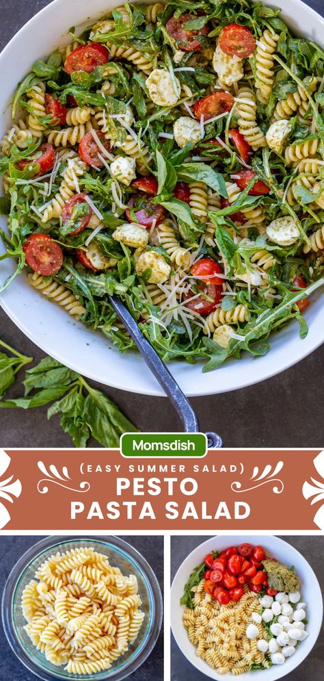 Pesto pasta salad is a refreshing and vibrant dish that combines pasta with a flavorful basil pesto sauce and a medley of fresh vegetables. This salad is known for its bright green color, delightful taste, and versatility, making it a popular choice for picnics, potlucks, and summer gatherings. Anti Pesto Salad, Basil Pesto Salad, Pasta Salad With Mozzarella, Pesto Mayo, Basil Pesto Pasta, Potluck Salad, Basil Pesto Sauce, Broccoli Cauliflower Salad, Pesto Salad