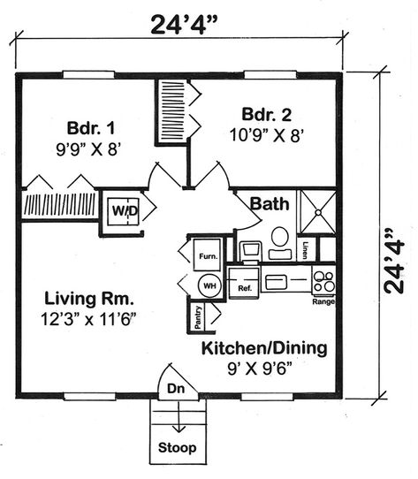 2 Bed 1 Bath Cottage Plans, 2 Bedroom Mother In Law Suite Plans, 500 Sq Ft Cabin, 2 Bed One Bath Floor Plan, 24x24 House Plans 2 Bedroom, Tiny Home With 2 Bedrooms, 400 Sq Ft House Plans 2 Bedroom, 650 Sq Ft House Plans 2 Bedroom, 2 Bedroom Tiny Home