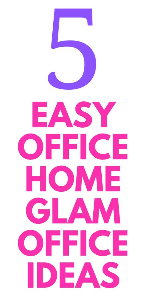 5 Glam Home Office Ideas - Looking to glam up your home office? Here are 5 things to add to your glam home office. Glam Home Office Desk, Glam Office Shelves, Hollywood Glam Office, Pink Glam Office, Office Chair Glam, Glam Home Office Ideas, Chic Cubicle Decor, Modern Glam Office, Retro Glam Decor