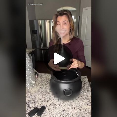 Smoking cauldron DIY. #movingwiththemilitary #halloweendecorations #di... | DIY Decor | TikTok The Military, Diy Decor, Halloween