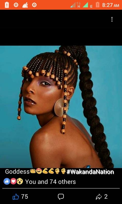 African Hair Braiding Styles, Braids With Beads, Natural Hair Styles Easy, Natural Hair Braids, Cornrow Hairstyles, African Braids Hairstyles, African Braids, Ponytail Styles, Artistic Hair