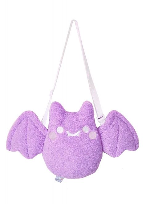 Cottagecore Life, Bat Bag, Funky Purses, Bat Plush, Toddler Purse, Bat Design, Pastel Halloween, Attitude Clothing, Kawaii Diy