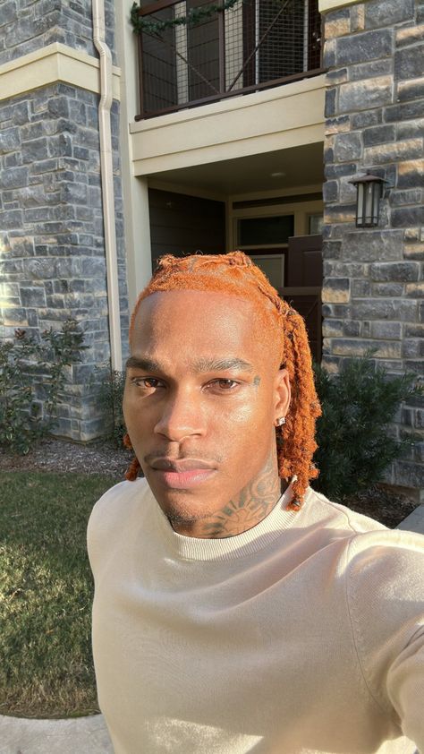 Ginger Locs, Ginger Hair Dyed, Box Braids Men, Cornrow Hairstyles For Men, Dreadlock Hairstyles For Men, Ginger Hair Color, Dyed Hair Inspiration, Twist Styles, Black Men Hairstyles