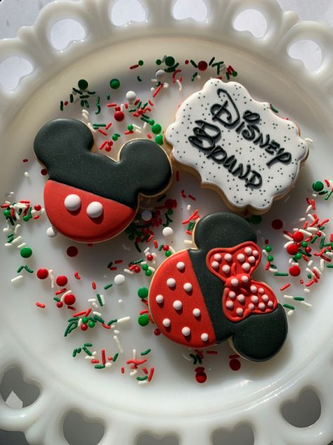 Disney World Cookies Decorated, Disney Cookies Decorated, Disney Sugar Cookies, Cookies Decorated With Royal Icing, Surprise Cookie, Disney Surprise, Disney Cookies, Baking Stuff, Royal Icing Decorations