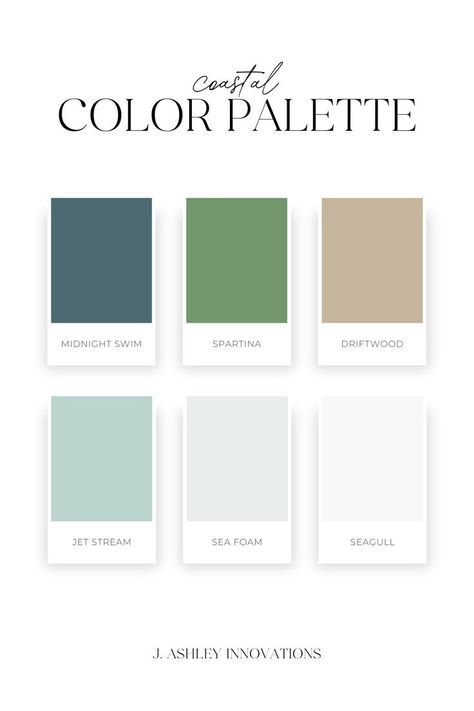 For this interior designer branding project, we created a coastal color palette with calming shades of blue, green, and sea foam. These coastal branding colors are the perfect fit for this timeless brand identity. Head to the JAI design portfolio to see more elegant branding inspiration like this! Coastal Branding, Interior Designer Studio, Interior Designer Branding, Yoga Branding Design, Color Palette For Interior, Green Branding, Coastal Color Palette, Design Vip, Designer Branding