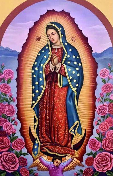 St. Juan Diego | Mexico City, Mexcio | 1531 Catholic Decor, Juan Diego, Virgin Of Guadalupe, Jesus Christ Images, Our Lady Of Guadalupe, Art Painting Gallery, Lady Of Guadalupe, All Things Purple, Angel Art