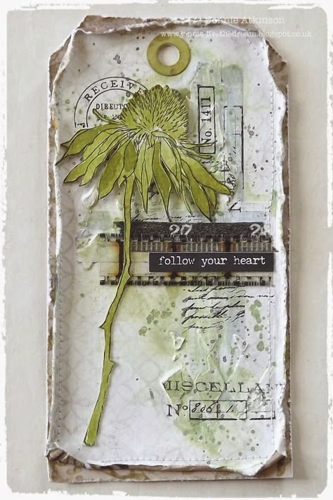 A Vintage Journey: Tag Friday Tim Holtz Tags, Artist Trading Card, Tim Holtz Stamps, Mixed Media Tags, Scrapbook Tag, Atc Cards, Handmade Tags, Paper Tags, Mix Media