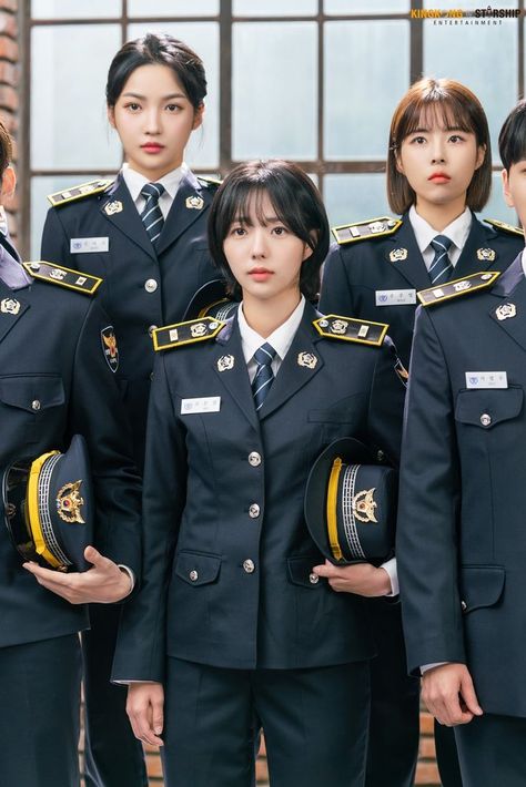 Korean Police Uniform, Rookie Cops, Chae Soobin, Cop Uniform, Comic Collage, Quotes Drama Korea, Aesthetic Types, Moon Fashion, Police Uniforms