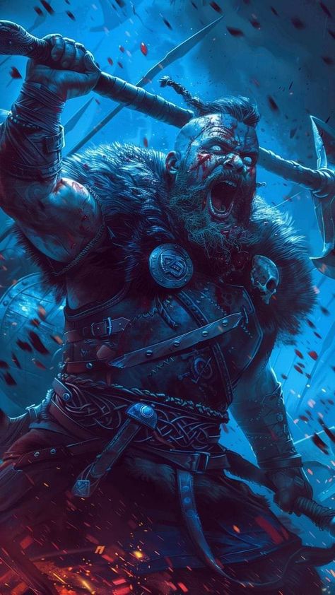 Berserker Art, Viking Berserker, Norse Myth, Viking Art, Dungeons And Dragons Characters, Viking Warrior, Armor Concept, Dark Fantasy Art, Fantasy Character Design