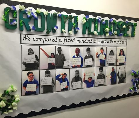 Year 6 'Growth Mindset'                                                                                                                                                                                 More Year 6 Transition Activities, Year 6 Displays, Transition Activities Ks2, Growth Mindset Classroom Display, Year 6 Classroom Displays, Growth Mindset Art, Year 6 Classroom, Growth Mindset Display, Mindset Bulletin Board