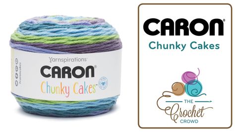 What to do with Caron Chunky Cakes New to Caron Yarns as of Jan 16, 2018 exclusively at Michaels Canada Caron Cake Crochet Patterns, Caron Cakes Patterns, Caron Cakes Crochet, Crochet Scarf Tutorial, Yarn Crafts Crochet, Caron Cakes, Crochet Triangle Scarf, Caron Yarn, Make And Do Crew