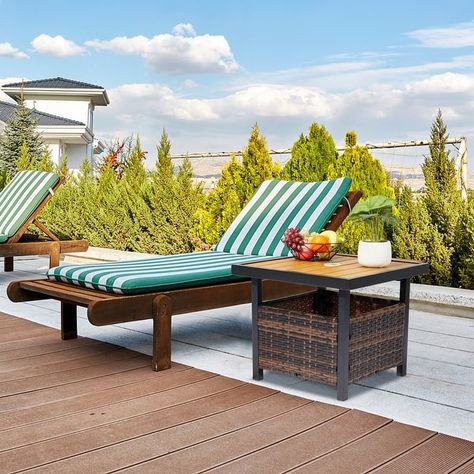 Bed Bath & Beyond | The Best Deals Online: Furniture, Bedding, Rugs, Kitchen Essentials & More All Weather Patio, Patio End Table, Conversation Table, Gray Patio Furniture, Table With Umbrella, Wicker Side Table, Rattan Side Table, Table Outdoor, Square Side Table