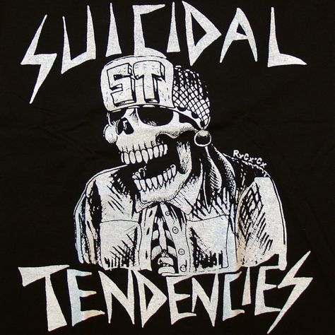 S Tendencies, Tendencies Band, Vintage Band Posters, Black Metal Art, Punk Poster, Hardcore Punk, A Skeleton, Band Logos, Thrash Metal