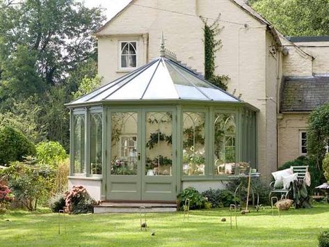 National Trust Conservatory Collection, I would love two of these, one attached to the kitchen with plants and one as a conservatory near a pool Sas Entree, Conservatory Design, Conservatory Garden, Sunroom Designs, Glass Room, National Trust, House Extensions, Glass House, Outdoor Rooms