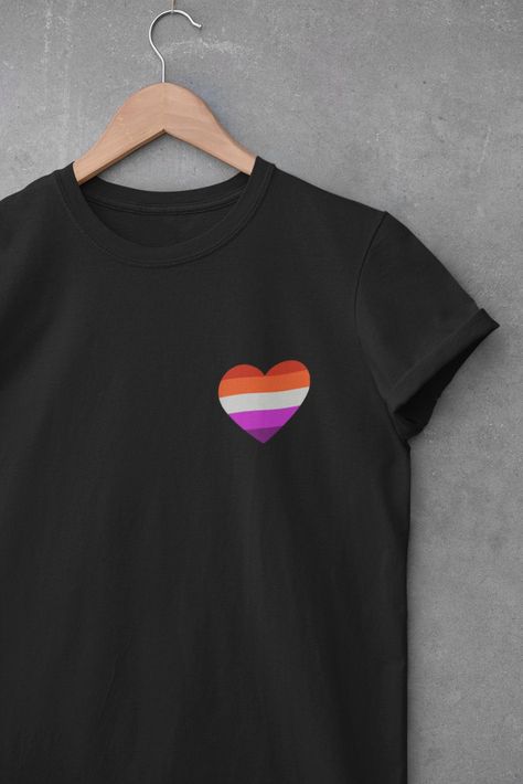 Lesbian Flag Subtle Pride Lesbian Shirt Pride Outfit - Etsy Canada Lesbian Clothes, Lesbian Shirt, Pride Lesbian, Pride Stuff, Lesbian Outfits, Lesbian Shirts, Lesbian Gifts, Lesbian Pride Flag, Flag Outfit