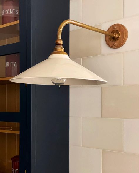 Lighting | deVOL Kitchens Kitchen Sconces Over Sink, Over Sink Lighting Kitchen, Stucco Farmhouse, Sink Light Fixture, Over Sink Lighting, Light Over Sink, Kitchen Sconces, Colonial Modern, Barn Light Fixtures