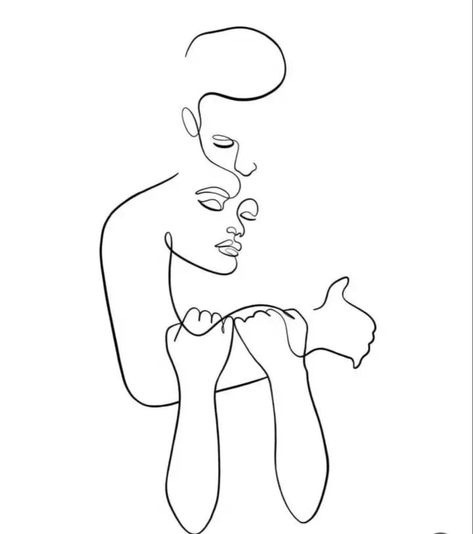 Body Drawing Couple, Couple Outline Art, Body Line Art Couple, Hug Line Art, Paar Illustration, Lake Tattoo, One Line Tattoo, Drawing Furniture, Diy Birthday Banner