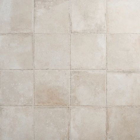 Ivy Hill Tile Granada 12" x 12" Porcelain Stone Look Wall & Floor Tile & Reviews | Wayfair Square Tile Shower Wall, Square Tile Patterns, Cream Tile, Shower Wall Tile, Matte Porcelain Tile, Tiles For Wall, Glazed Ceramic Tile, Ivy Hill Tile, Tile Saw