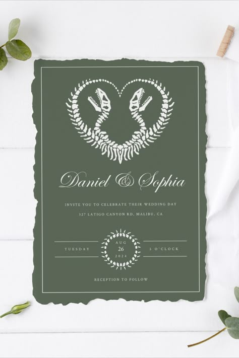 Jurassic Park Wedding Invitations, Dinosaur Wedding Invitations, Dinosaur Theme Wedding, Dinosaur Themed Wedding, Dino Wedding, Jurassic Park Wedding Theme, Jurassic Park Wedding, Dinosaur Wedding Theme, Jurassic Wedding