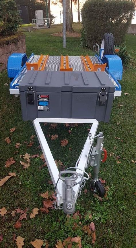 Dirt Bike Trailer Ideas, Cheap Futons, Dirt Bike Trailer, Mobile Vendor, Toy Hauler Trailers, Bike Trailers, Mid Century Plant Stand, Dirt Bike Gear, Century Plant