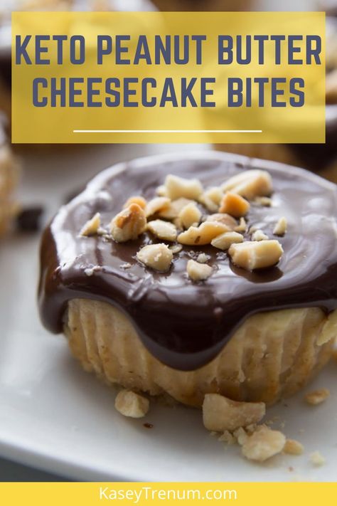 Keto Peanut Butter Cheesecake Bites, Peanut Butter Cheesecake Bites, Keto Peanut Butter Cheesecake, Keto Cheesecake Bites, Decadent Cheesecake, Low Carb Cheesecake Recipe, Cheesecake Bites Recipe, Keto Peanut Butter, Sugar Free Treats