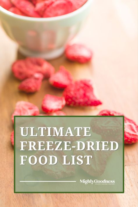 Freeze Dried Food Storage, Stocked Pantry, Freeze Dried Vegetables, Dehydrated Strawberries, Harvest Right Freeze Dryer, Best Freeze Dried Food, Dried Food, Dry Food Storage, Freeze Dried Fruit