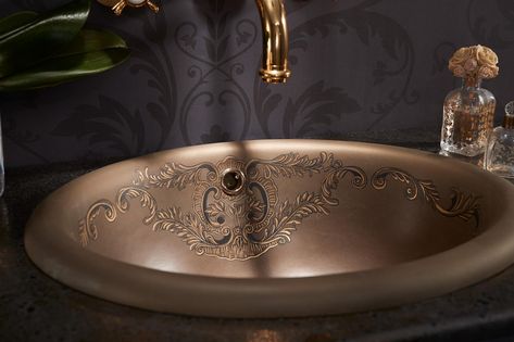 Copper farm sink