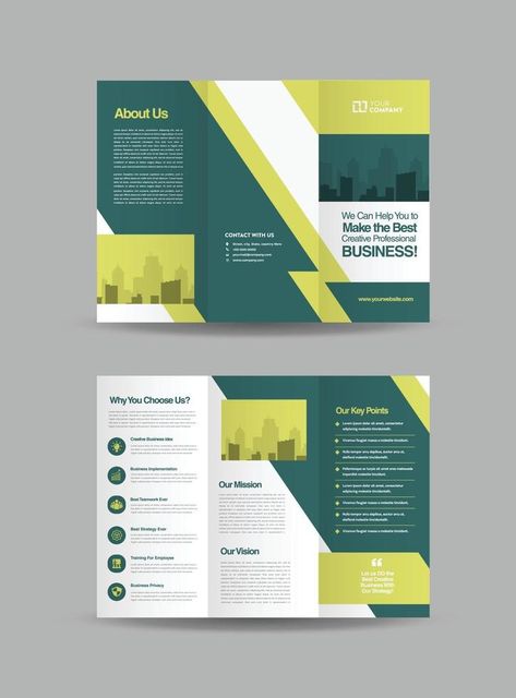 Business Trifold Brochure Design or Three Folded Advert or Handout Design Three Fold Brochure Design, Fold Brochure Design, Handout Design, Trifold Brochure Design, Three Fold, Fold Brochure, Trifold Brochure, Brochure Design, Creative Business