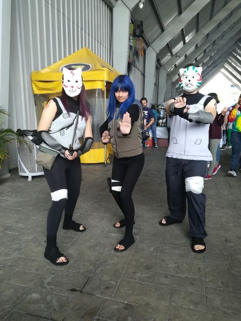 Anbu and Hinata cosplay - Naruto shippuden Anbu Cosplay, Hinata Hyuga Cosplay, Couple Cosplay, Hinata Cosplay, Cosplay Naruto, Hinata Hyuga, Naruto Shippuden, Stroller, Baby Strollers