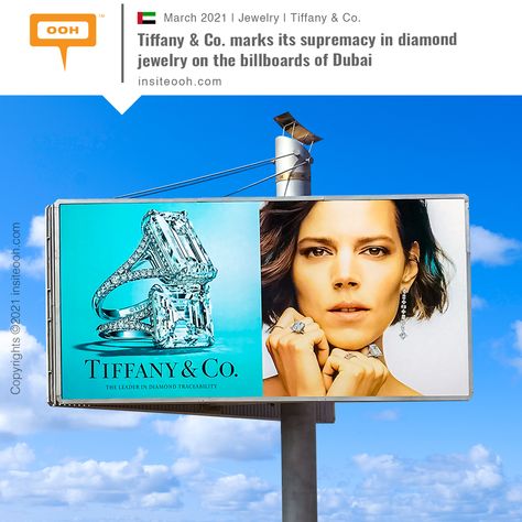 Powered by #BackLiteMedia, @tiffanyandco. shows up on #Dubai's #billboards to give a glimpse of its unparalleled #diamond #jewelry, affirming its position as "The leader in diamond traceability". #InsiteOOH #Emirates_OOH 🇦🇪 #Stay_Tuned 🤙 Billboard Design, Tiffany And Co, The Leader, Photo Inspo, Luxury House, Show Up, Photo Jewelry, Tiffany & Co., Stay Tuned