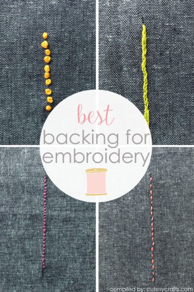 Backing Embroidery On Clothes, Backing For Embroidery, How To Protect The Back Of Embroidery On Clothes, Embroidery Backing Fabric, How To Back Embroidery On Clothes, How To Finish The Back Of Embroidery, Sweater Hand Embroidery, How To Make Embroidery Patches, Clothing Embroidery Diy Tutorials