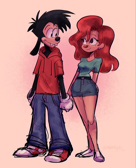 Max X Roxanne Fanart, Max And Roxanne Fanart, Goofy Movie Fan Art, Max And Roxanne Wallpaper, Roxanne Goofy Movie Fanart, Max Goofy Fanart, Max Goofy X Bradley Fanart, Brad X Max Goof, Max Goof Fanart