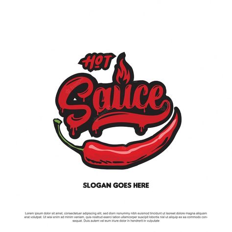 Sauce Logo Design, Hot Sauce Logo, Hot Sauce Packaging, Fire Vector, Cleveland Cavaliers Logo, Hot Sauce, Sport Team Logos, Premium Vector, Nashville