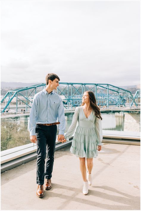 Chattanooga Engagement Photos, Chattanooga Photoshoot, Pictures Downtown, Downtown Chattanooga, Just Wait, Couple Photoshoot Poses, Couple Photoshoot, Wedding Photo Inspiration, Photoshoot Poses