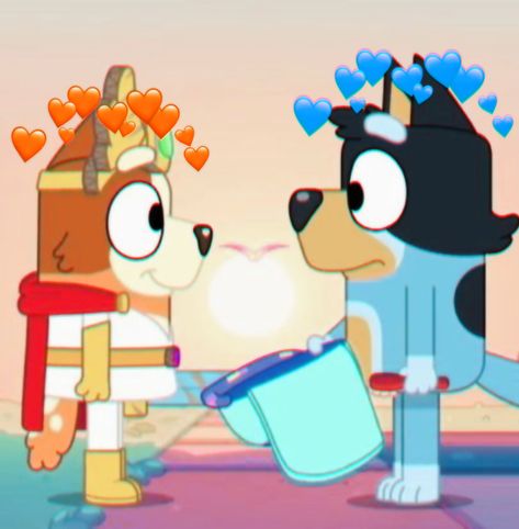 Chili And Bandit Bluey, Bandit X Chilli, Chilli And Bandit, Bluey Fanart, Bluey Stuff, Bluey Bingo, Adventure Time Cartoon, Time Cartoon, Preschool Fun