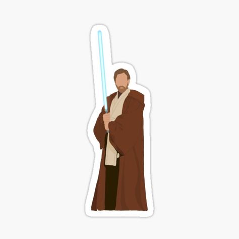 Obi One, Star Wars Stickers, Star Wars Obi Wan, Star Wars Quotes, Bubble Stickers, Stickers Redbubble, Ahsoka Tano, Star Wars Fandom, Creative Journal