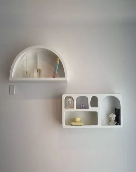 just got in these white isobel arc wall shelf from urban outfitters home. So stunning and dreamy for a minimal aesthetic! #LTKhome#LTKunder50#LTKunder100 Isobel Bookshelf, Urban Outfitters Home, Shelves In Bedroom, Minimal Aesthetic, Wall Shelf, Girls Bedroom, Wall Shelves, Floating Shelves, Urban Outfitters