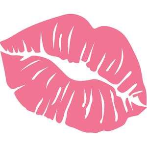 Silhouette Design Store, Silhouette Design, Design Store, Kiss, Lips, Pink, White, Design, Art